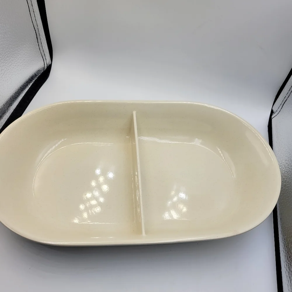 Vintage Capri Serve ‘N Store Bakeware Divided Stoneware Dish